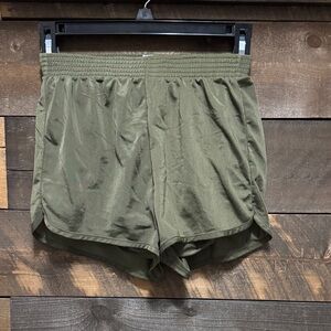 Men's Olive Performance Athletic Shorts